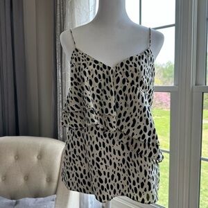 J. Crew Tank‎ Cami animal print shirt top